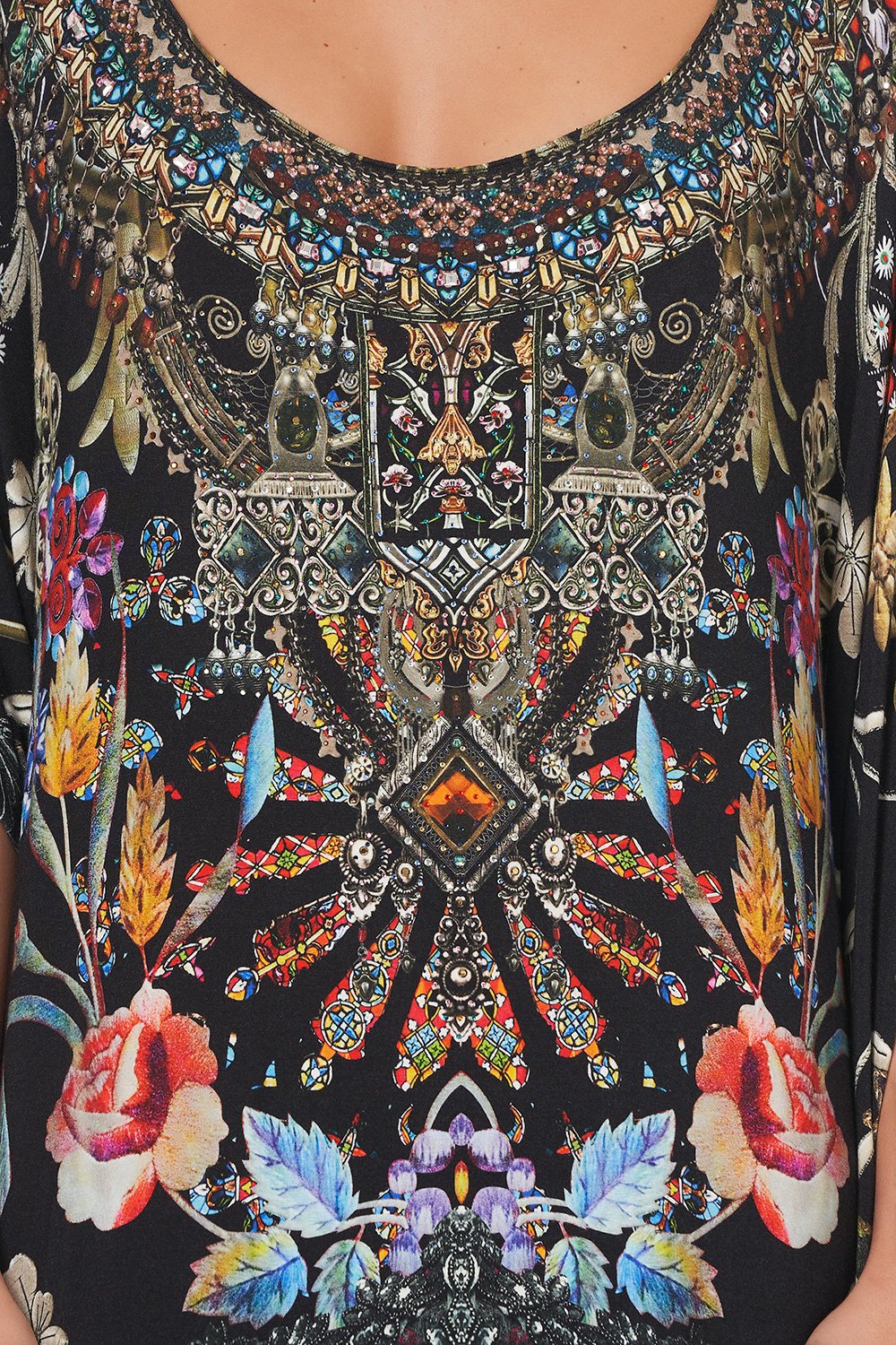 ROUND NECK KAFTAN DANCING IN THE DARK