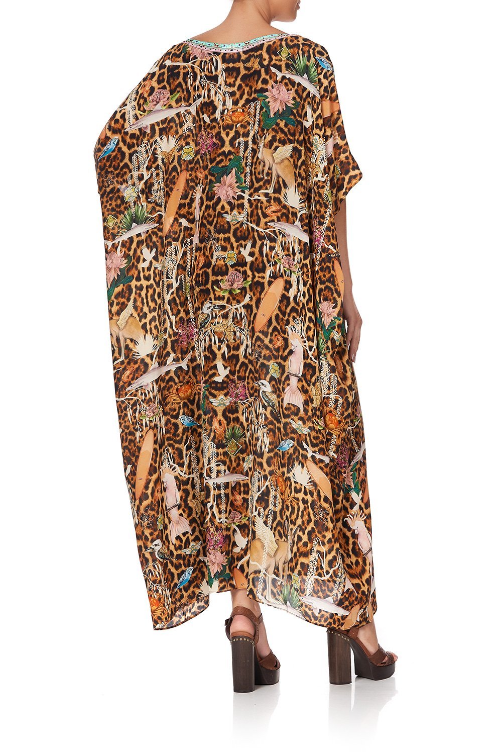 ROUND NECK KAFTAN FEUNA ELECTRO