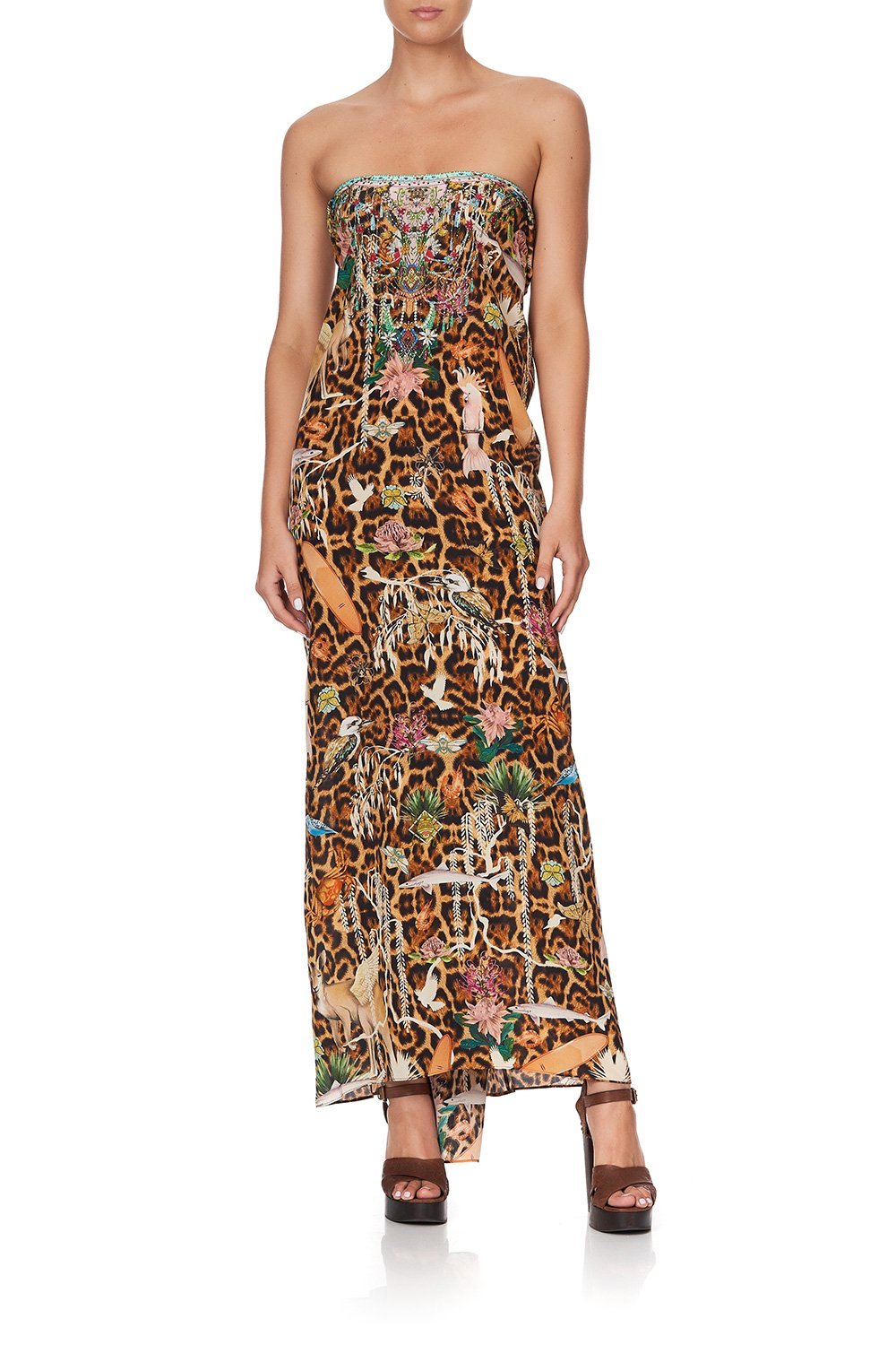 ROUND NECK KAFTAN FEUNA ELECTRO