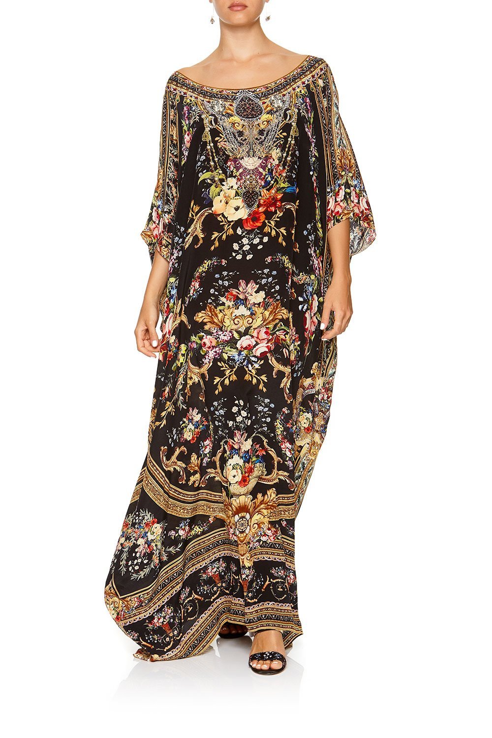 ROUND NECK KAFTAN FRIEND IN FLORA