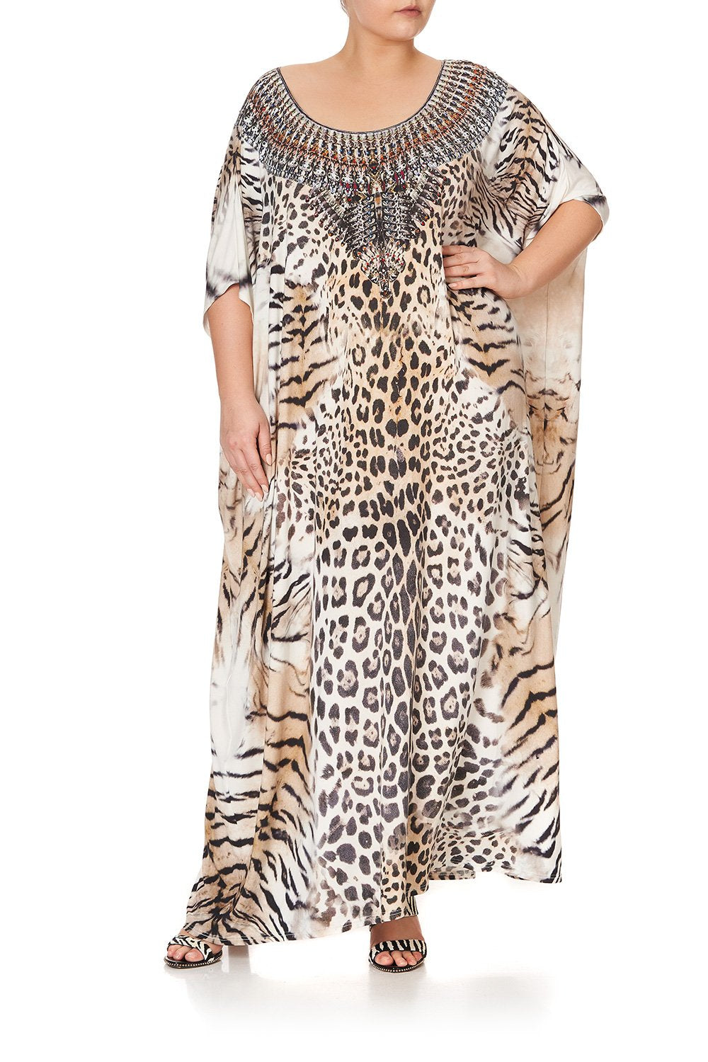 ROUND NECK KAFTAN JAGUAR