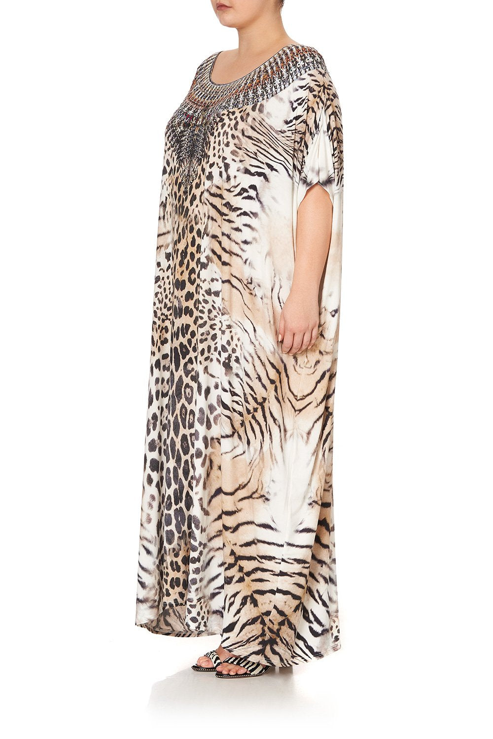 ROUND NECK KAFTAN JAGUAR