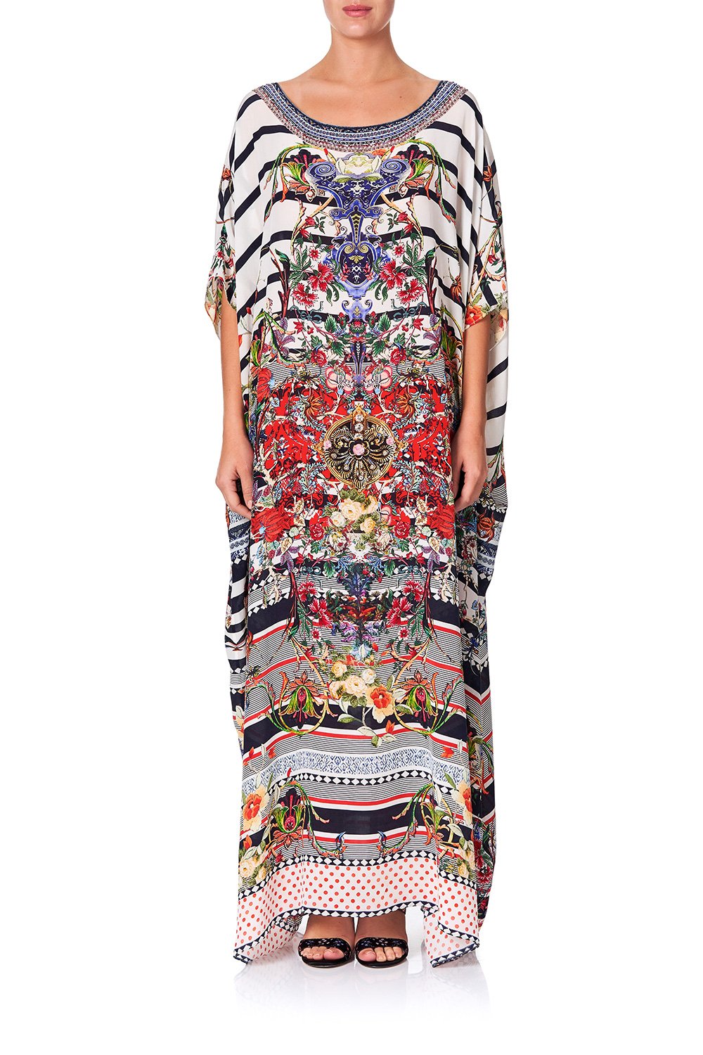 ROUND NECK KAFTAN JOIE DE VIVRE