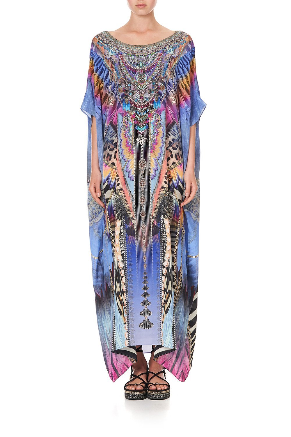 ROUND NECK KAFTAN LOVE ON THE WING