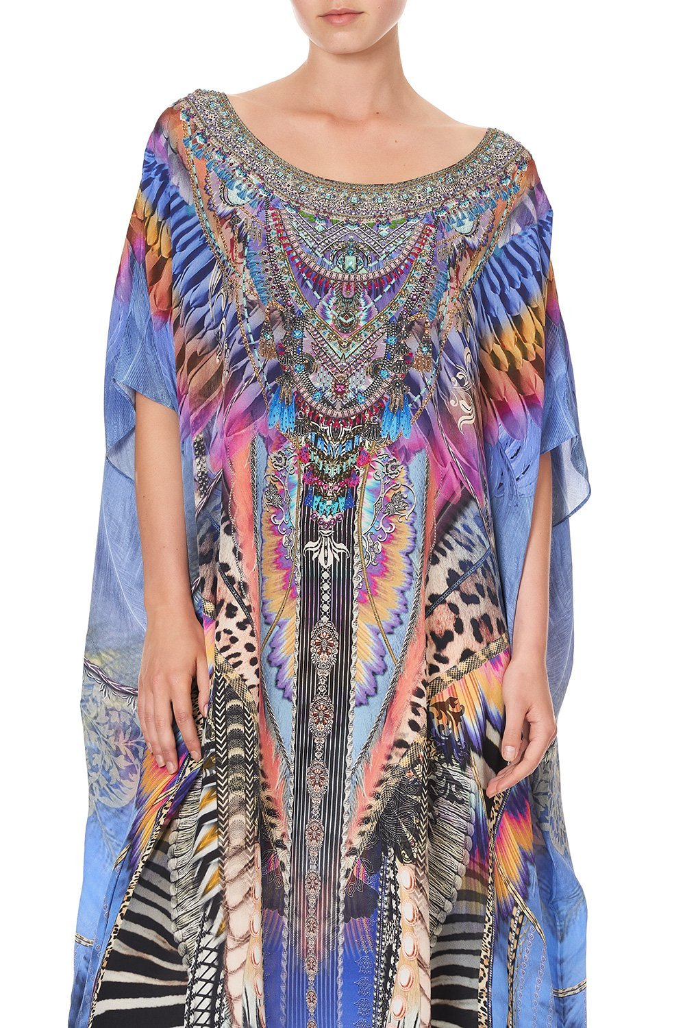 ROUND NECK KAFTAN LOVE ON THE WING