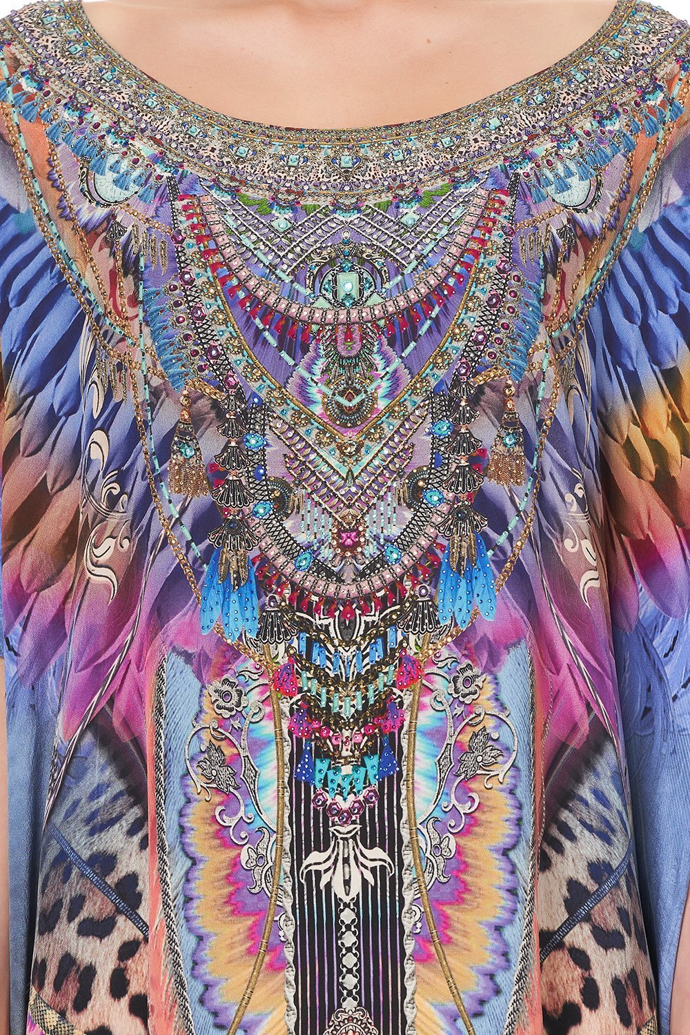 ROUND NECK KAFTAN LOVE ON THE WING