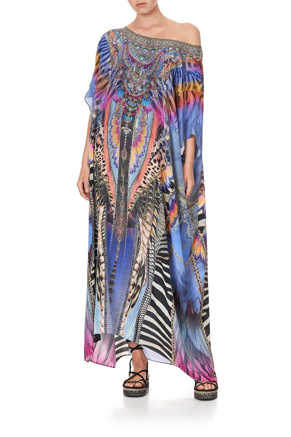 ROUND NECK KAFTAN LOVE ON THE WING