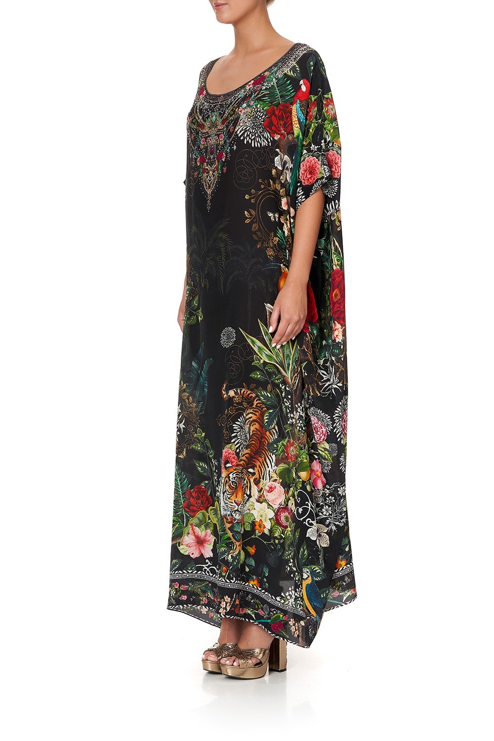 ROUND NECK KAFTAN RAISED WITH WOLVES