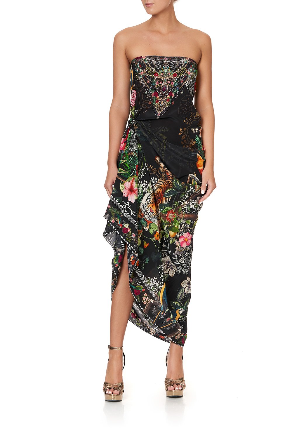 ROUND NECK KAFTAN RAISED WITH WOLVES