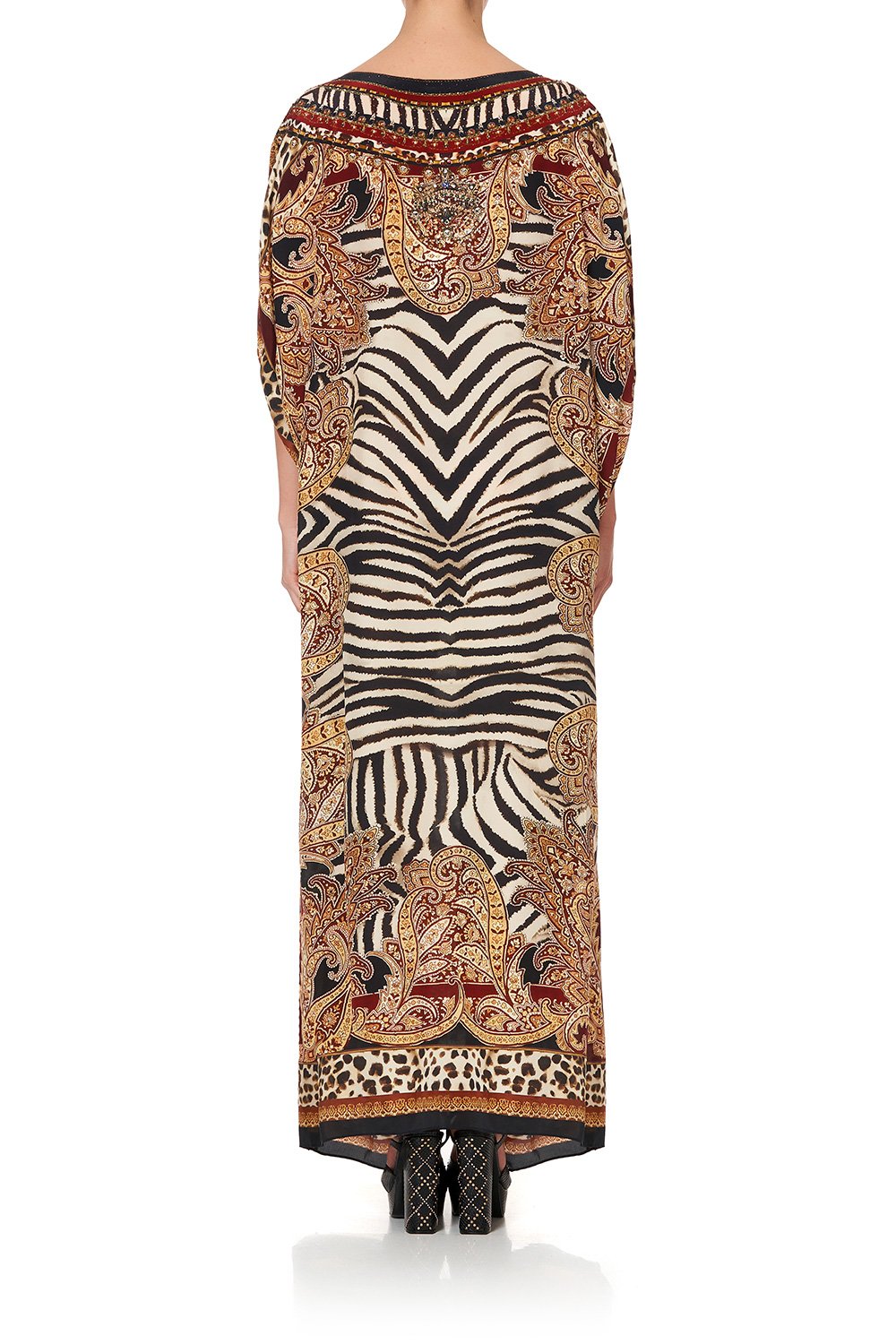 ROUND NECK KAFTAN WILD FIRE