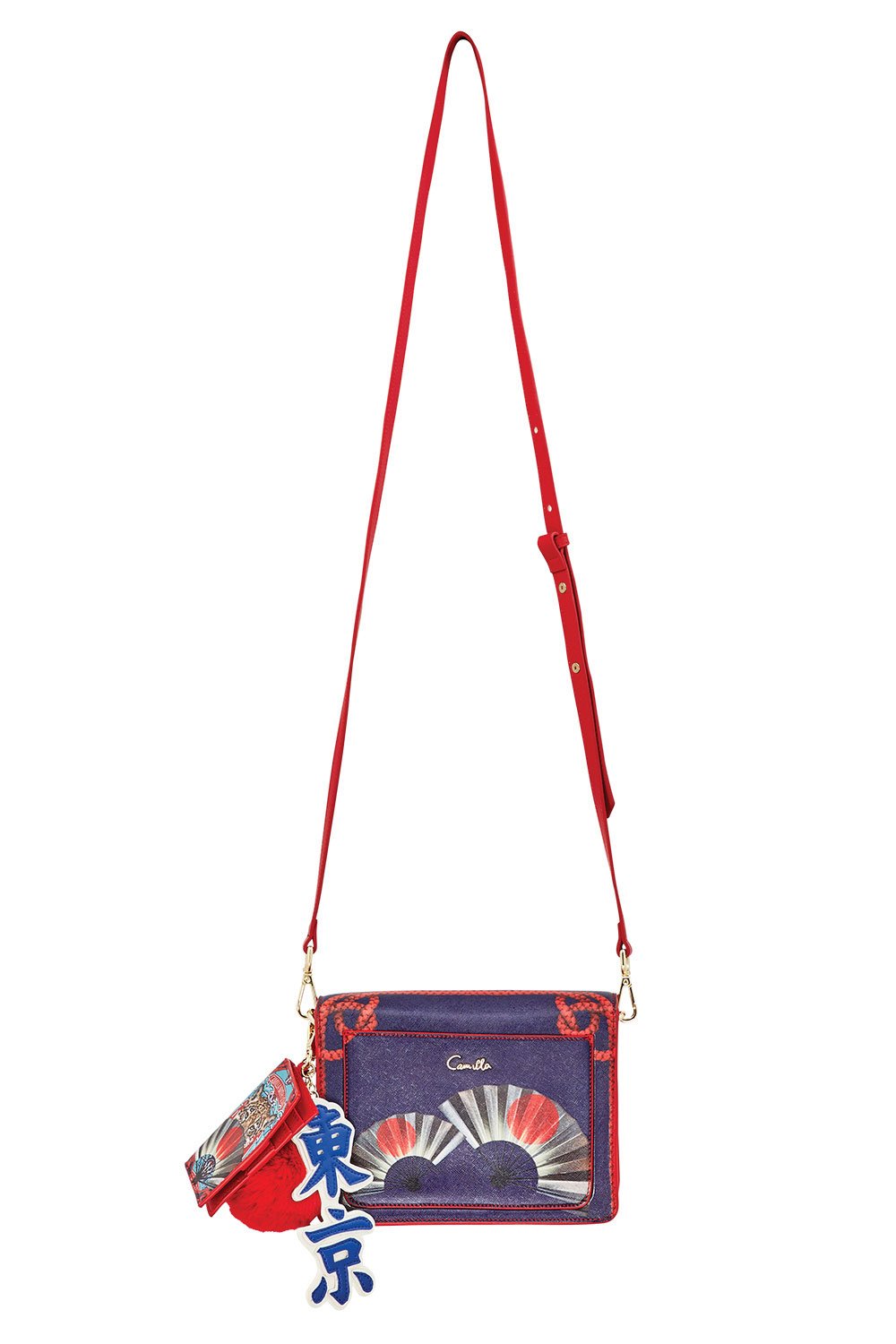 CAMILLA LEOPARD WITH LOVE SAFFIANO CROSS BODY BAG