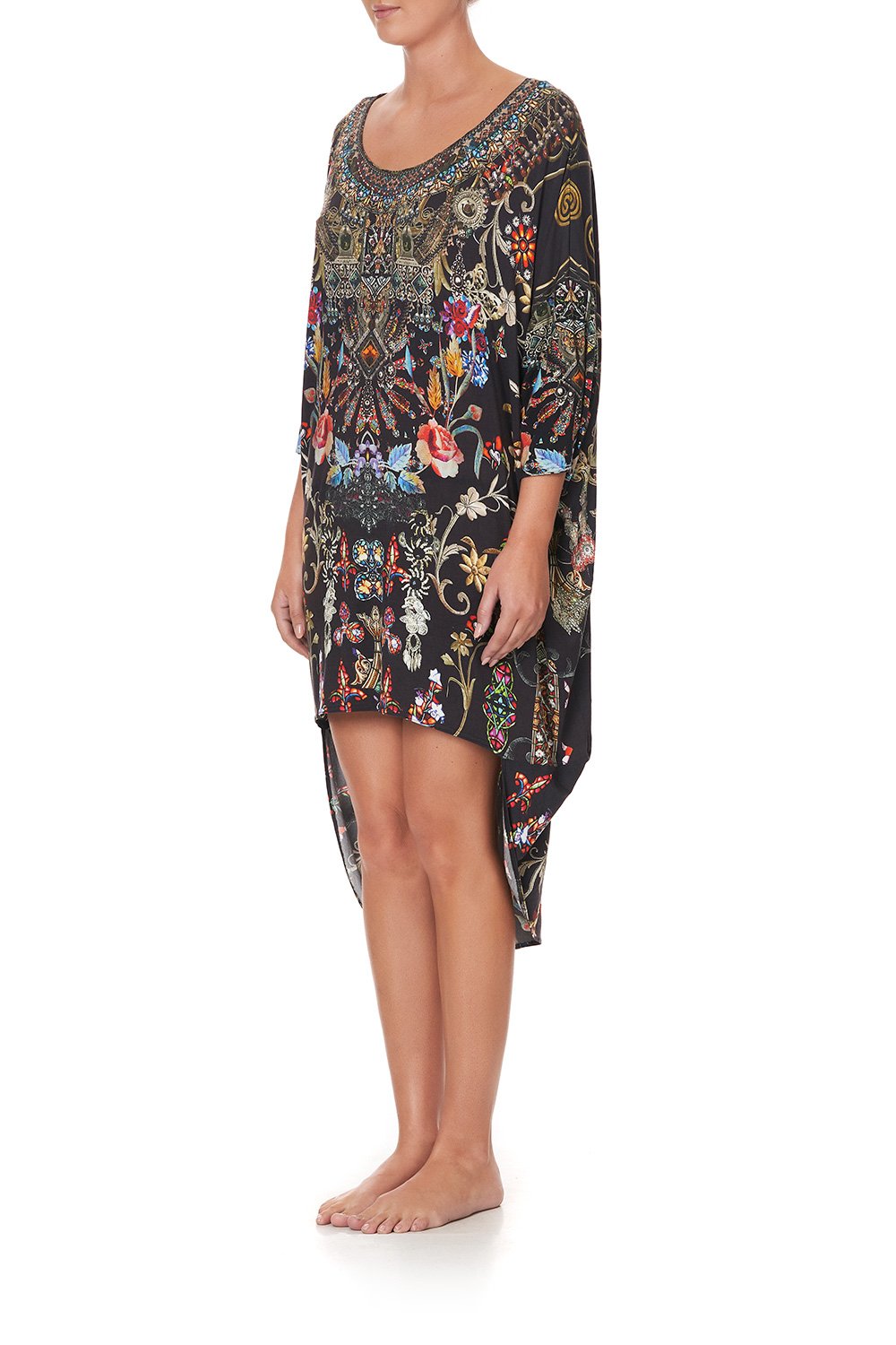 SCOOP BACK HEM DRESS DANCING IN THE DARK