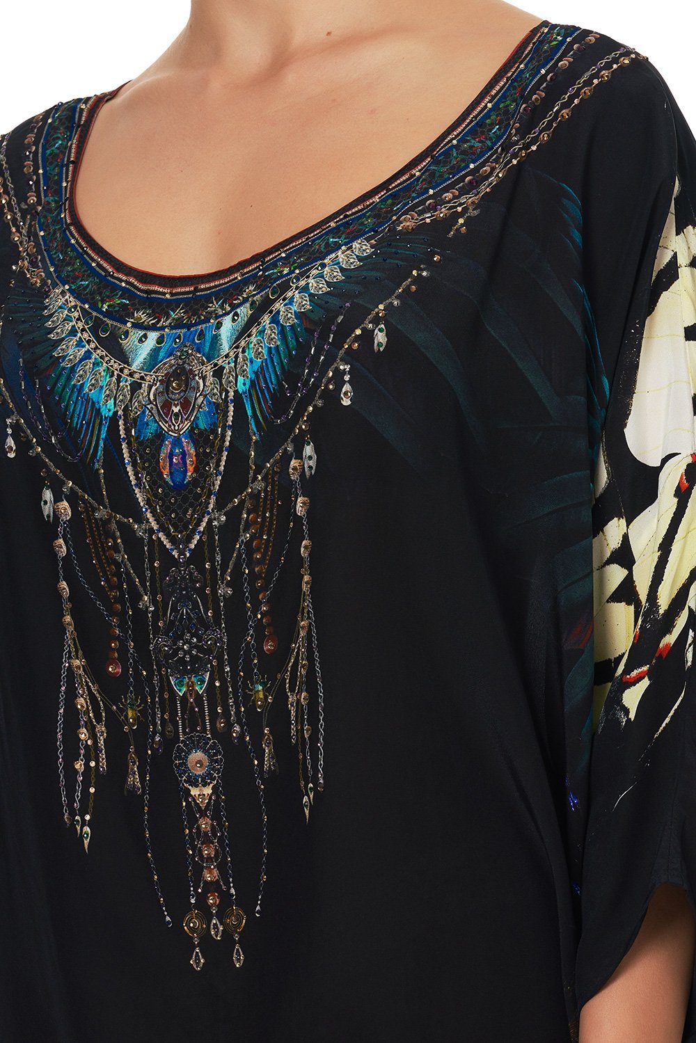 SCOOP BACK HEM DRESS NIGHT FLIGHT