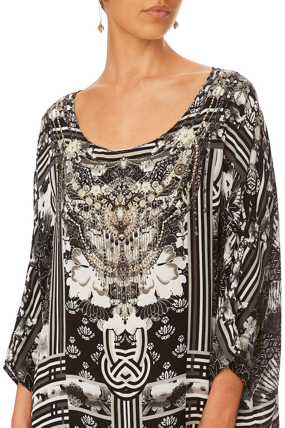 CAMILLA WILD MOONCHILD SCOOP BACK HEM DRESS