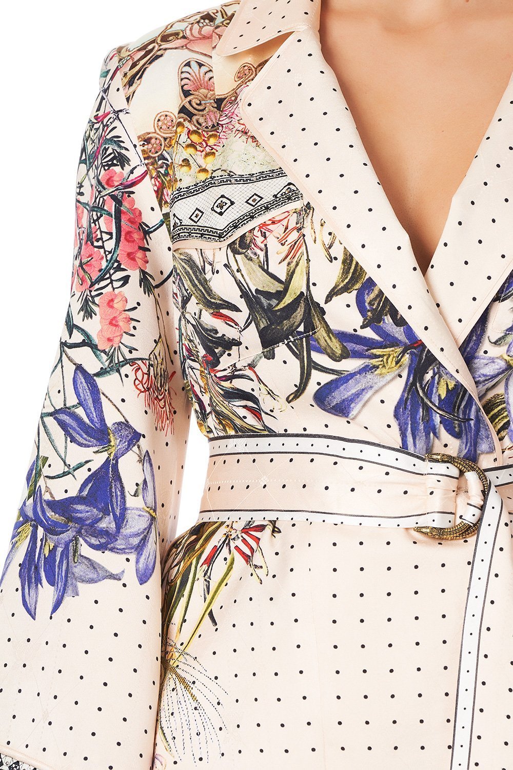 SHAPED YOKE PAJAMA JACKET KINDRED SKIES