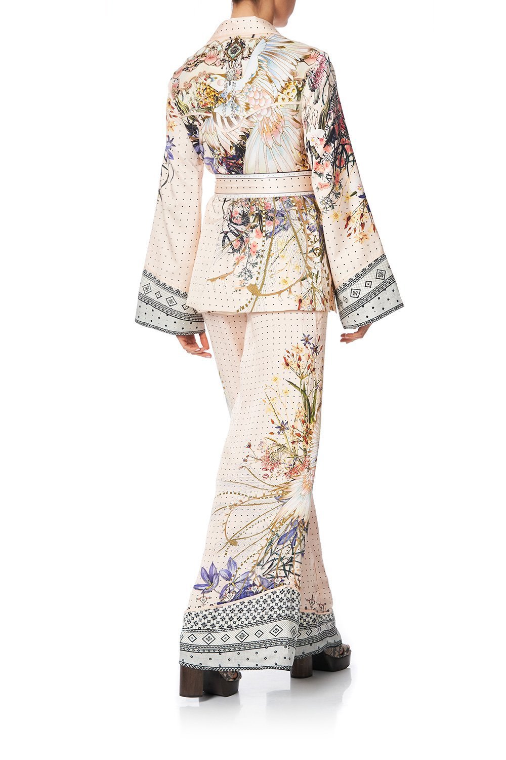 SHAPED YOKE PAJAMA JACKET KINDRED SKIES