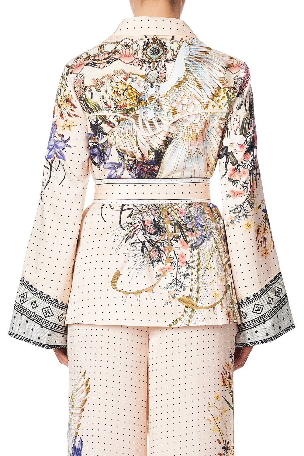 SHAPED YOKE PAJAMA JACKET KINDRED SKIES