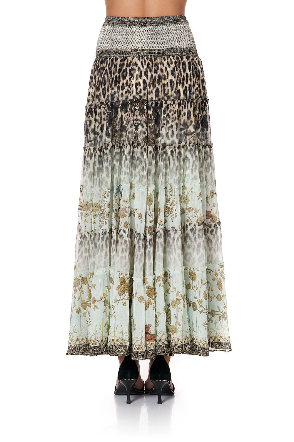 SHEER TIERED MAXI SKIRT NOMADIC NYMPH