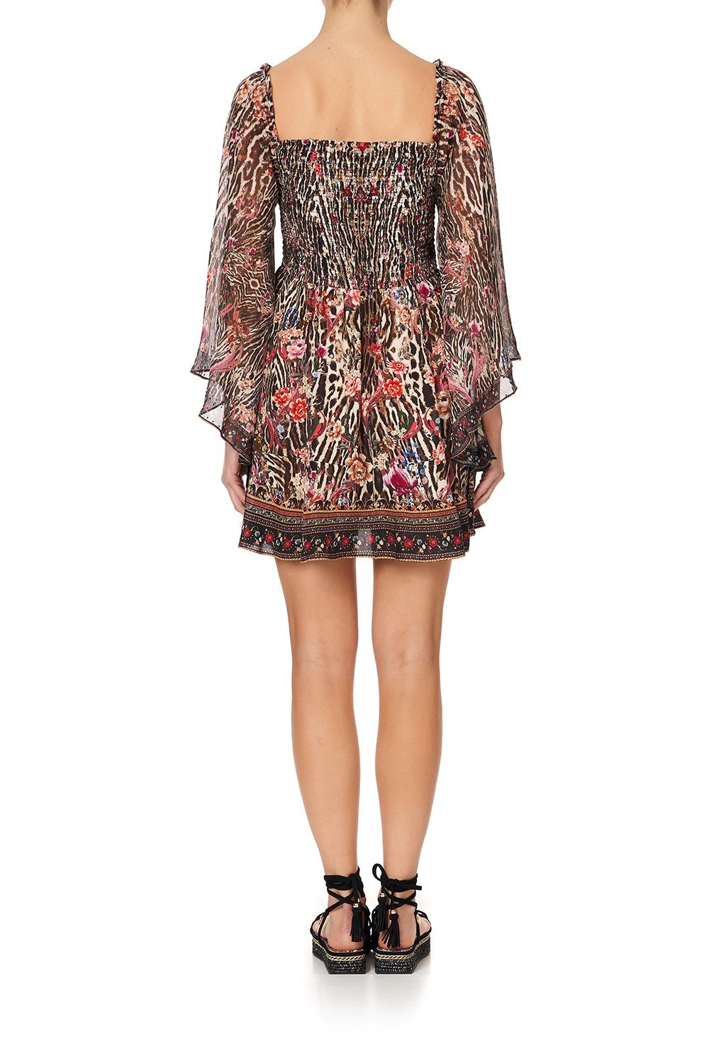 SHIRRED BODICE MINI DRESS LIV A LITTLE