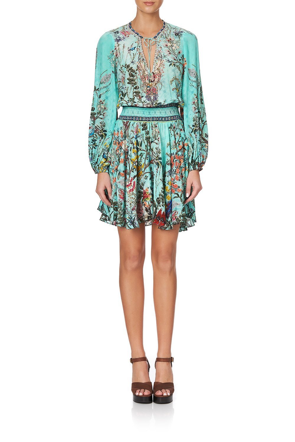 SHIRRED RELAXED SHORT DRESS MILLAS BACKYARD