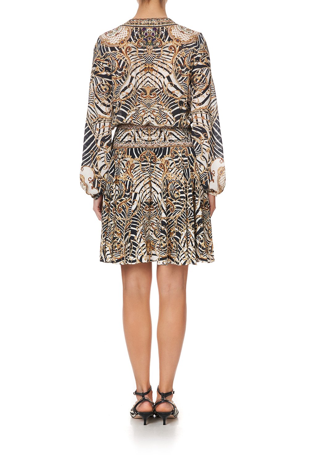 SHIRRED RELAXED SHORT DRESS NIGHT WAITING FOR DAY