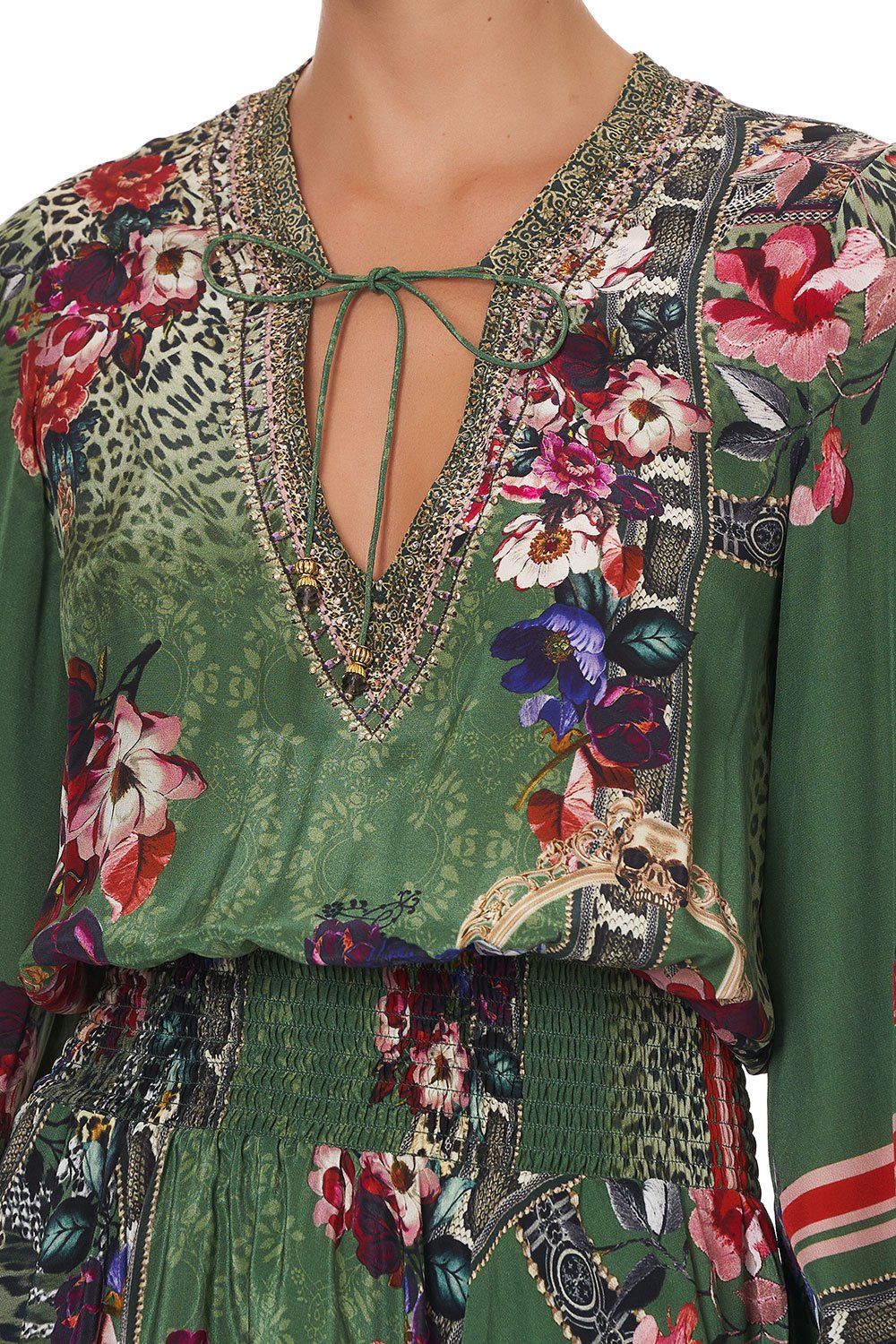 SHIRRED RELAXED SHORT DRESS TALES OF TIME