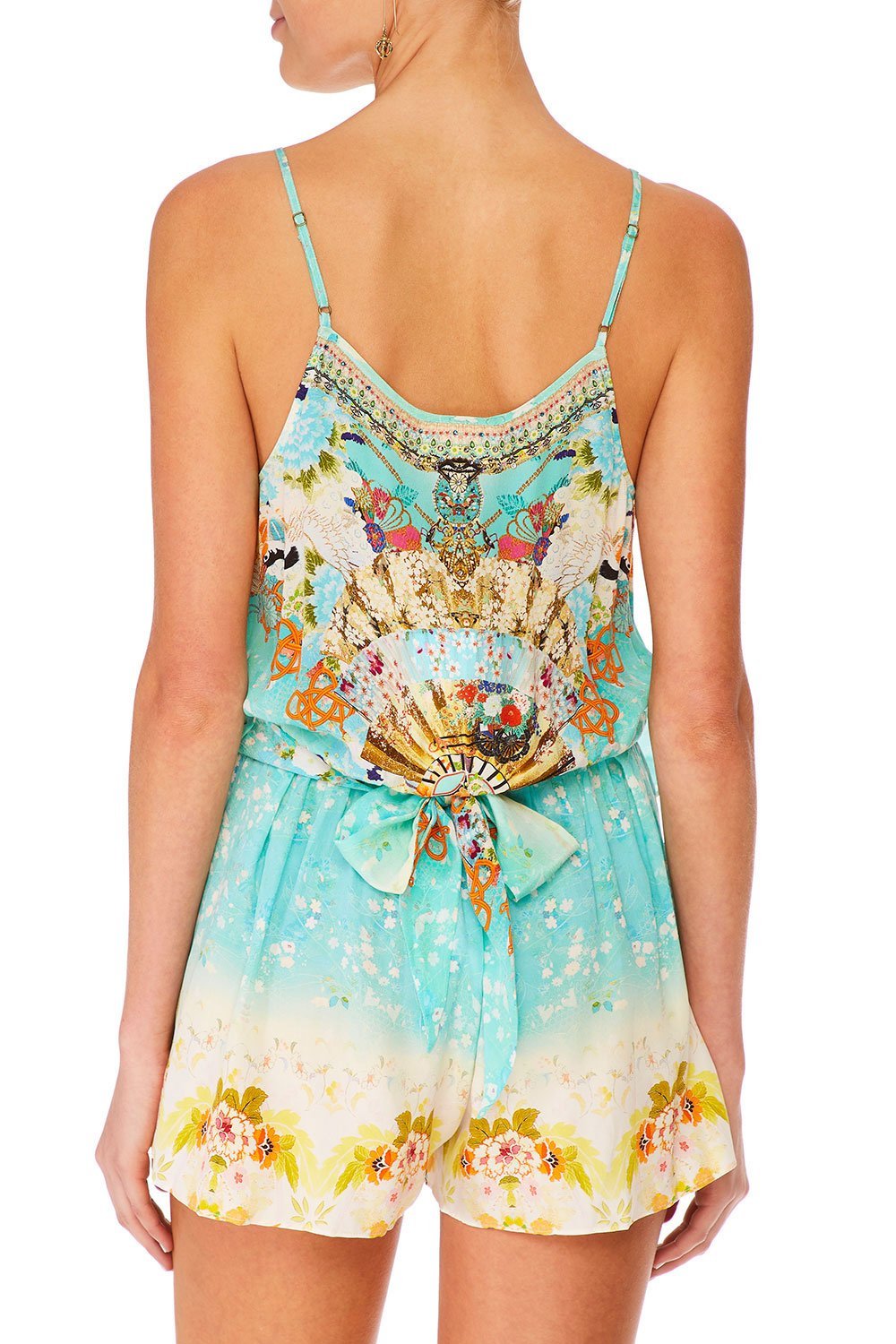 CAMILLA RETROS RAINBOW SHOESTRING PLAYSUIT