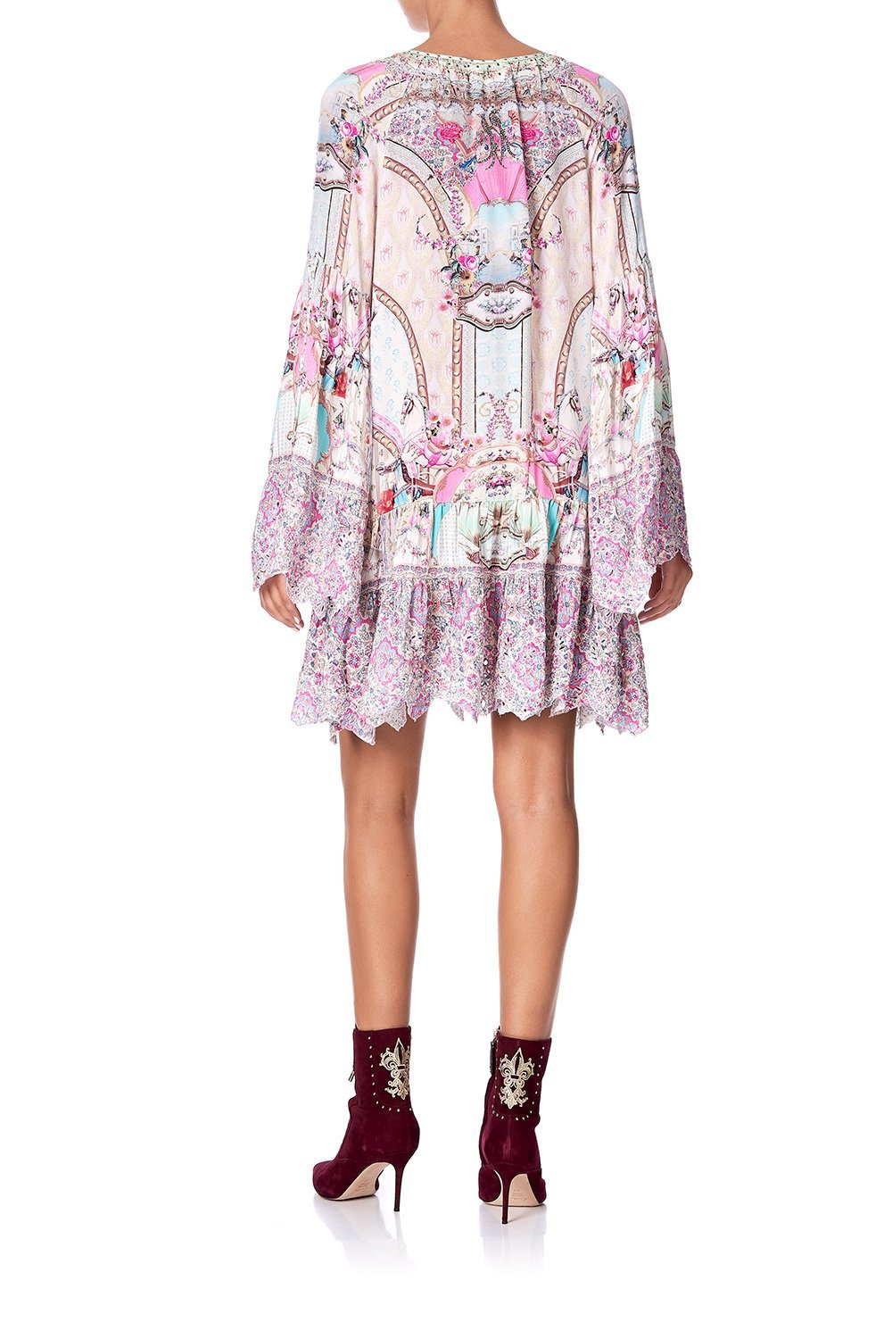 A-LINE GATHERED PANEL DRESS CAROUSEL MADEMOISELLE