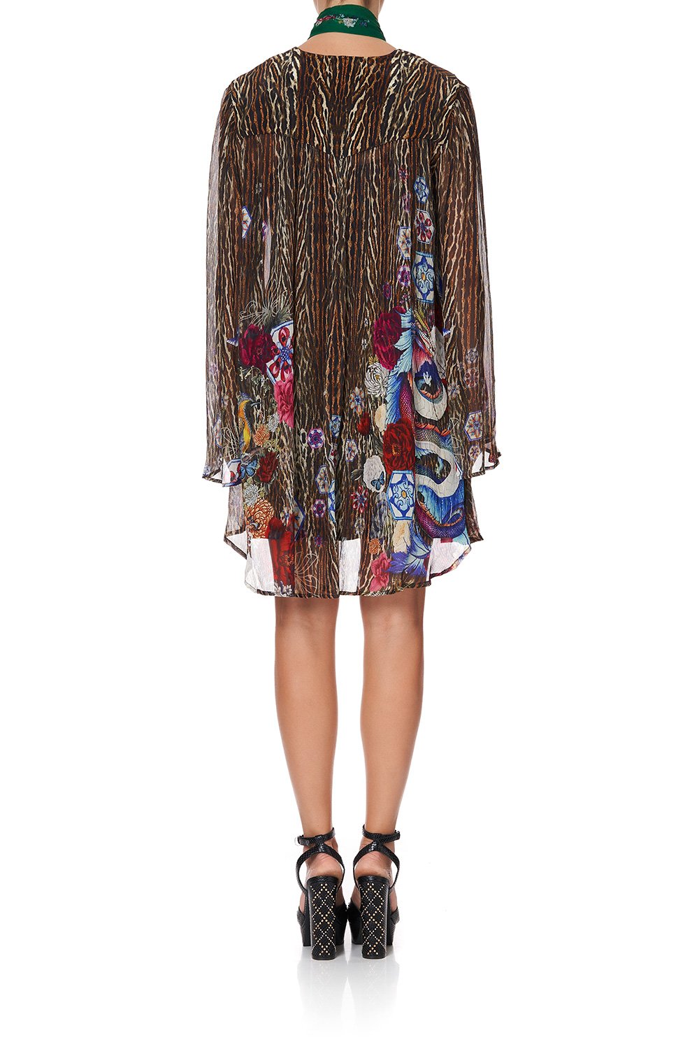 SHORT DRESS WITH YOKE JEWEL OF JUPITER