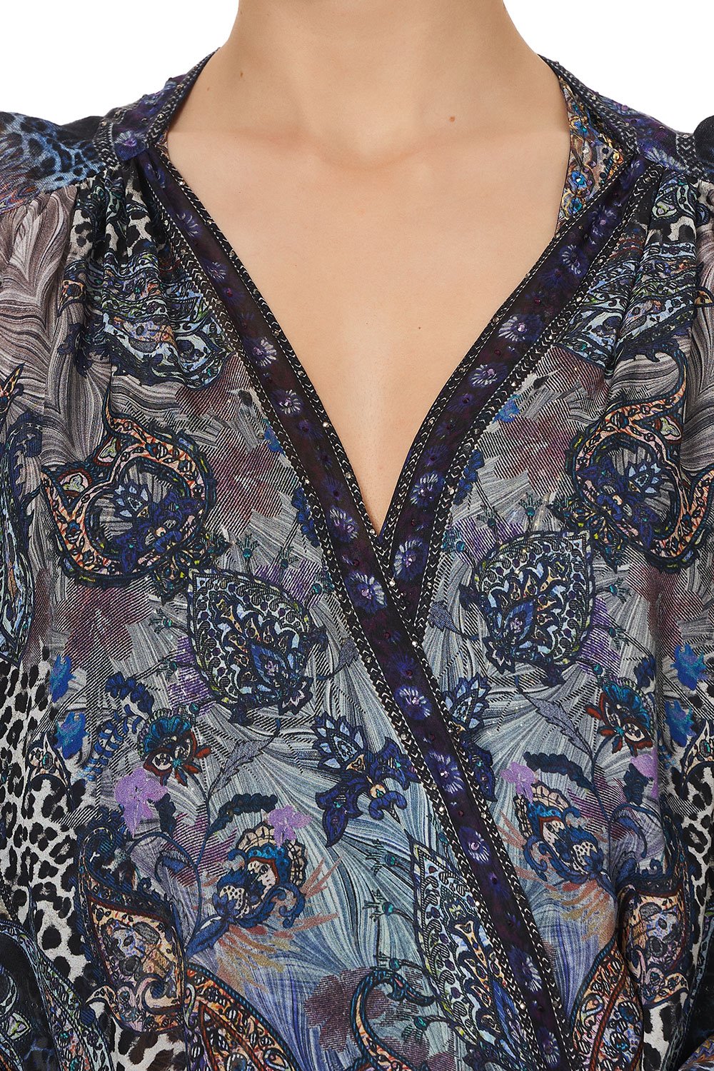 SHORT GATHERED LAYER WITH DRAPED SHOULDER FESTIVAL EXPRESS