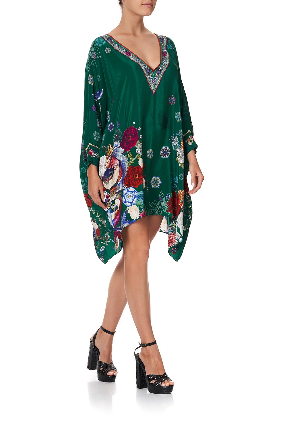 SHORT KAFTAN WITH CUFF EMERALD'S ORBIT