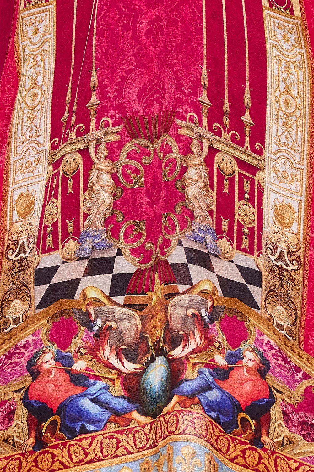 CAMILLA SHORT KAFTAN WITH HARDWARE LOUNGE HOUR