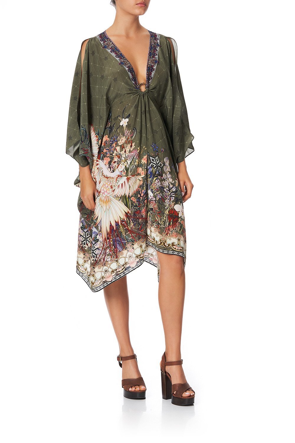 SHORT KAFTAN WITH HARDWARE WATCHFUL WINGS