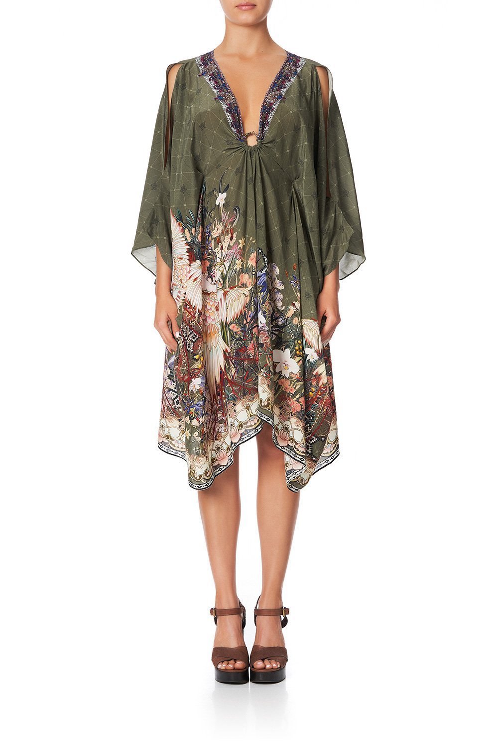 SHORT KAFTAN WITH HARDWARE WATCHFUL WINGS