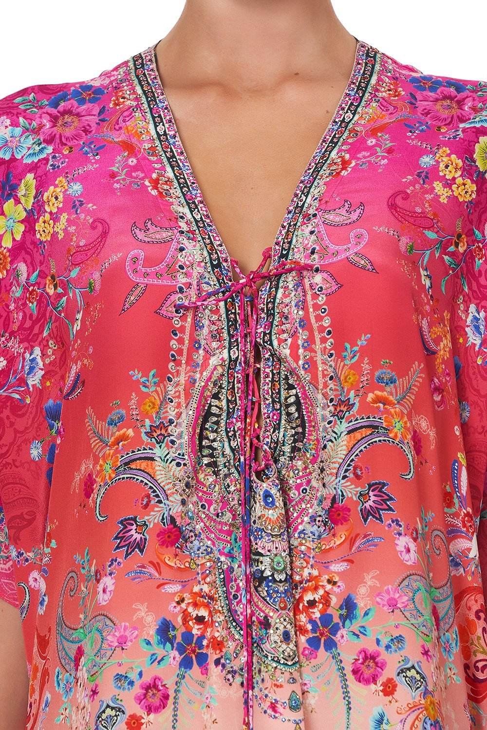 SHORT LACE UP KAFTAN FREE LOVE