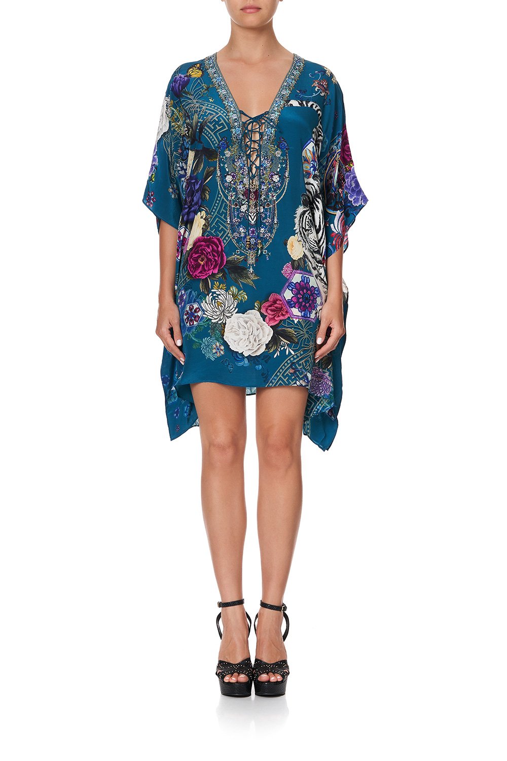 SHORT LACE UP KAFTAN LUNAR GAZING