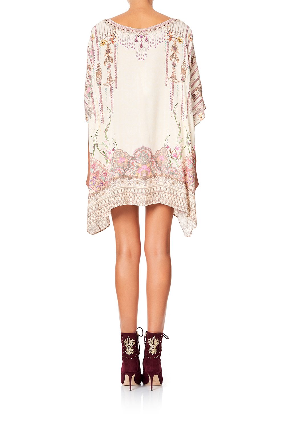 CAMILLA SHORT ROUND NECK KAFTAN GOLDEN AGE