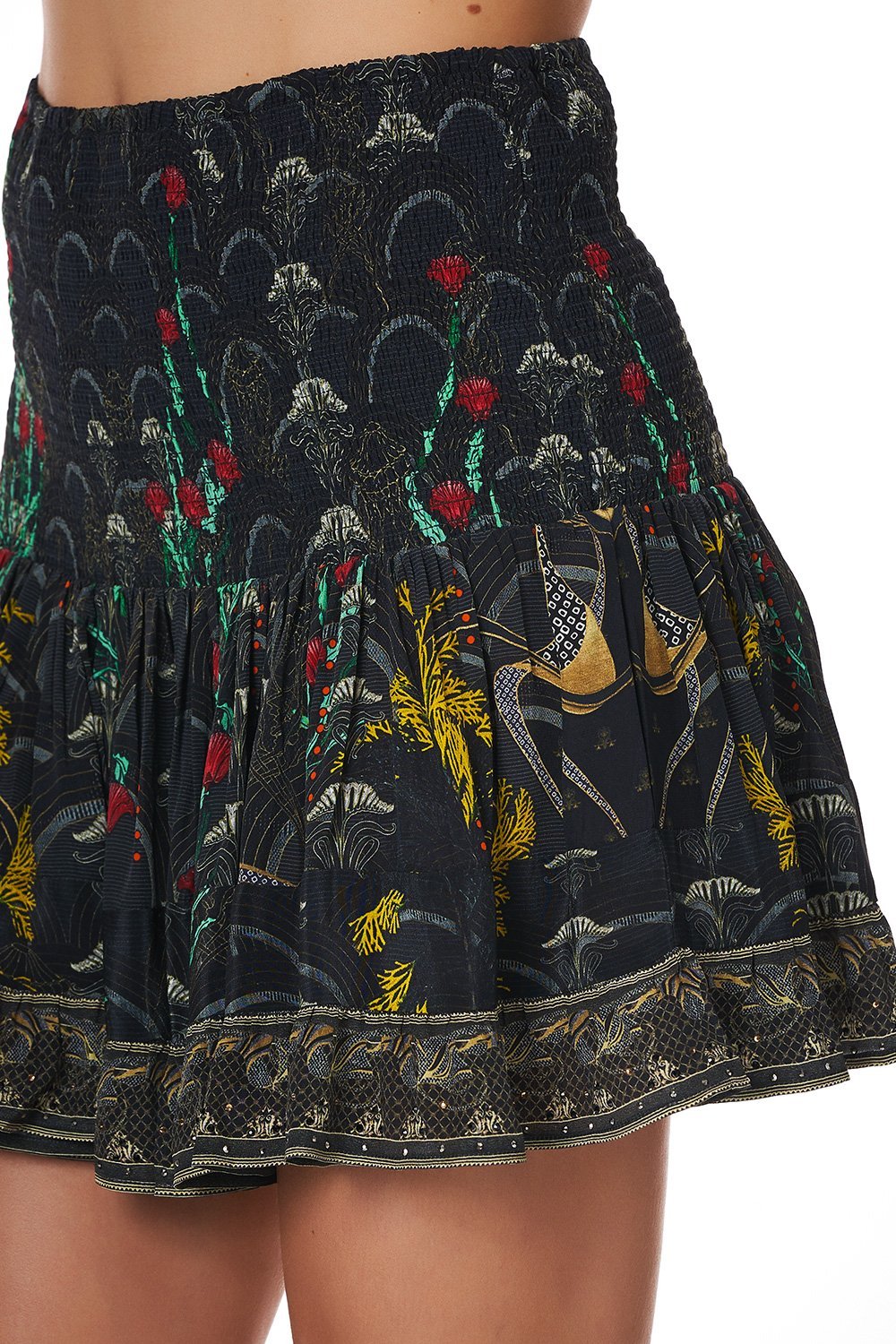 SHORT SHIRRED SKIRT WISE WINGS