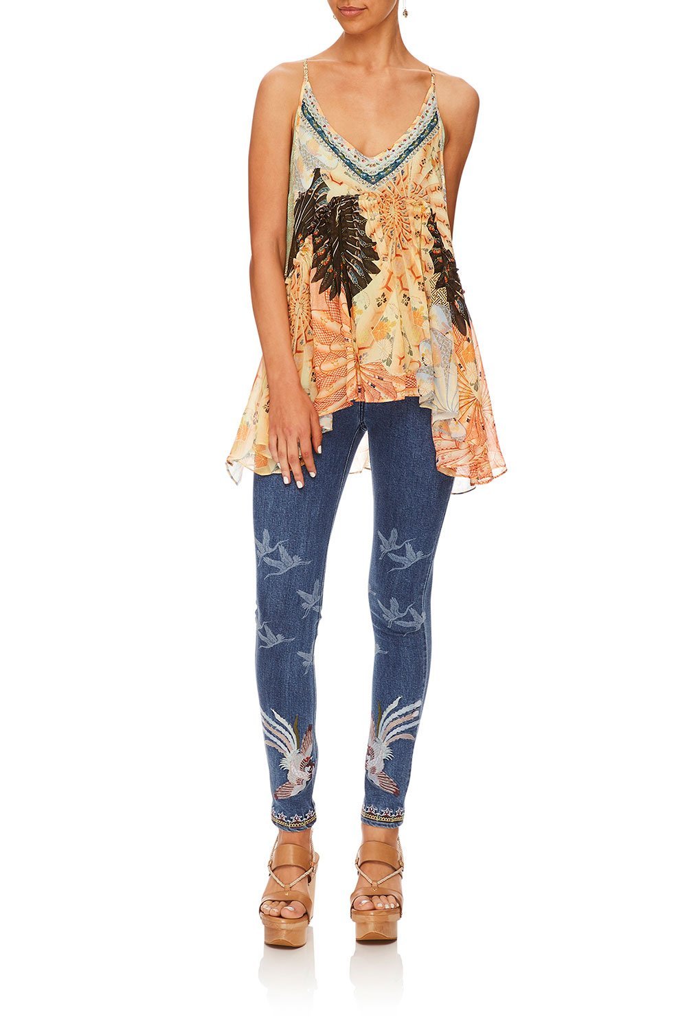 CAMILLA FOR THE FANS SKINNY LEG JEAN