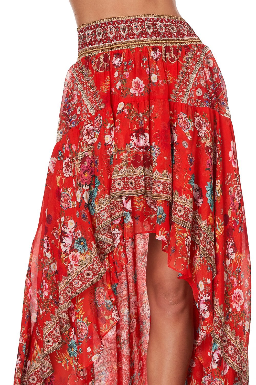 SKIRT WITH DOUBLE LAYER HEM CAMEOS CAN CAN