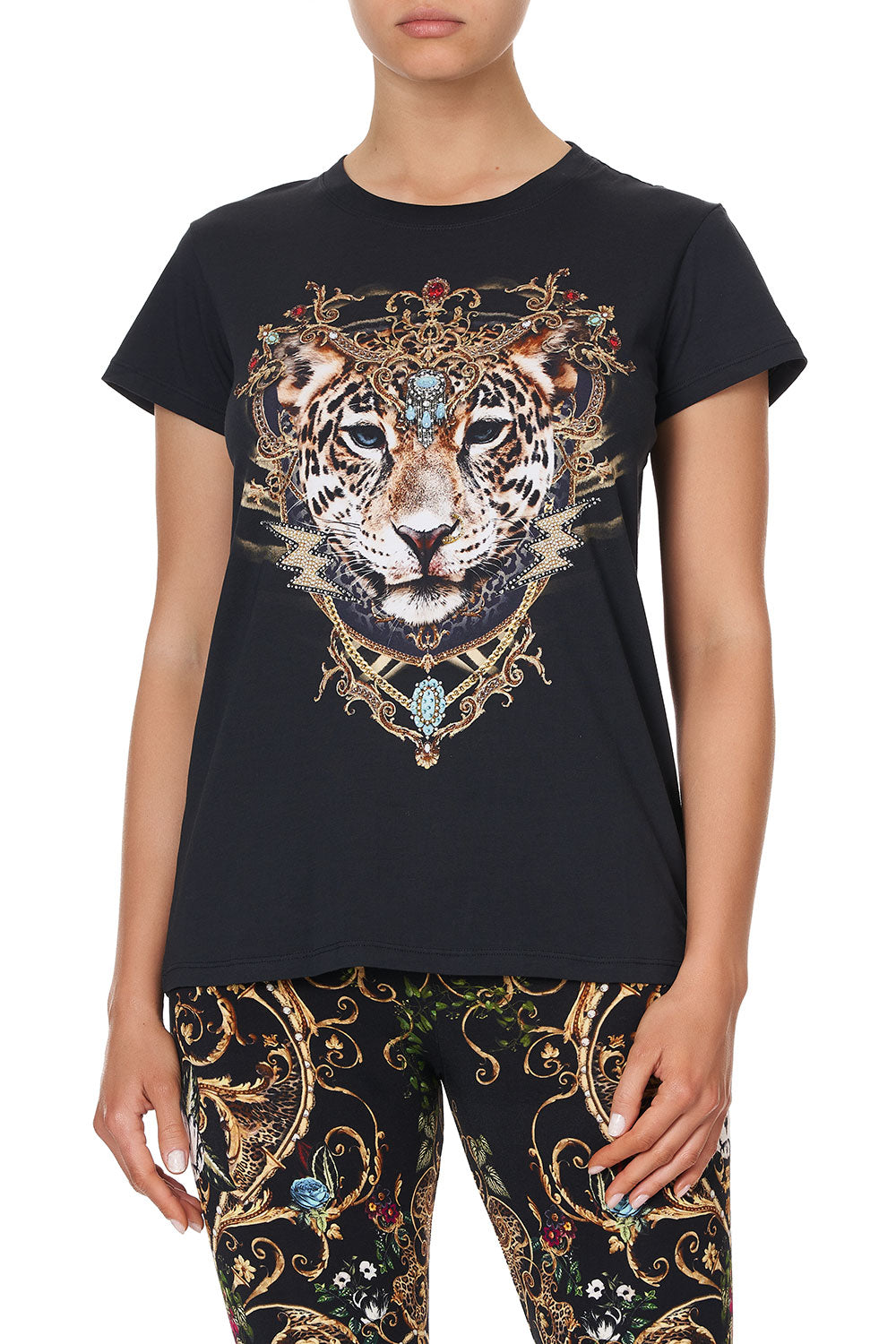 SLIM FIT ROUND NECK T-SHIRT STUDIO 54