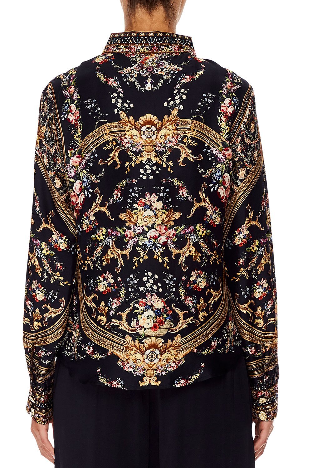 CAMILLA SLIM FIT LONG SLEEVE SHIRT FRIEND IN FLORA