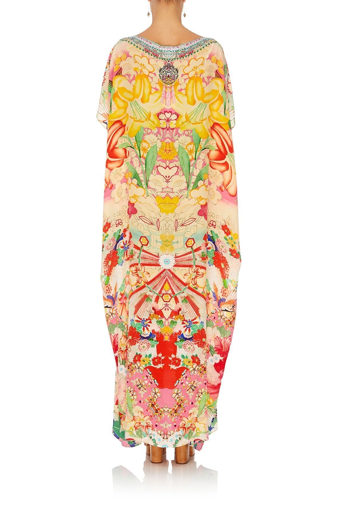 SLIM ROUND NECK KAFTAN KIMONO KISSES