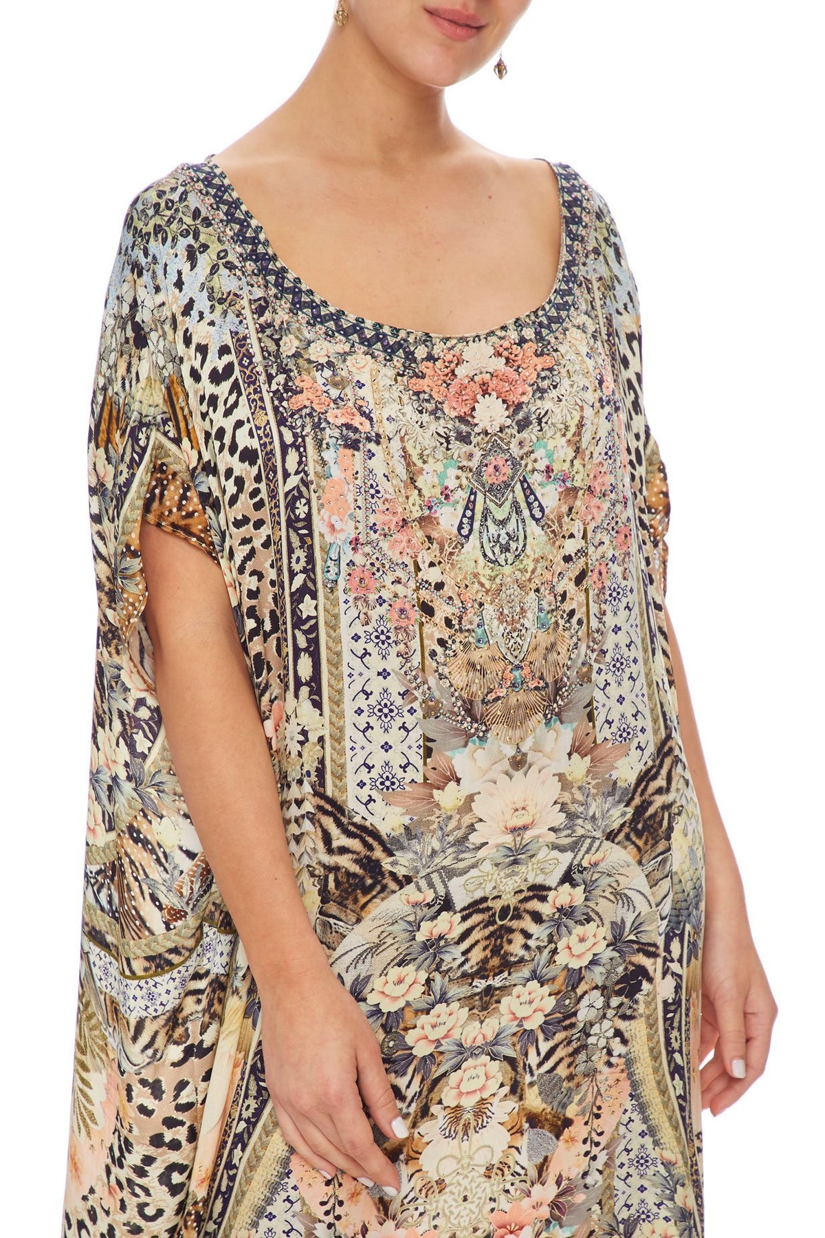 CAMILLA SLIM ROUND NECK KAFTAN MOTO MAIKO