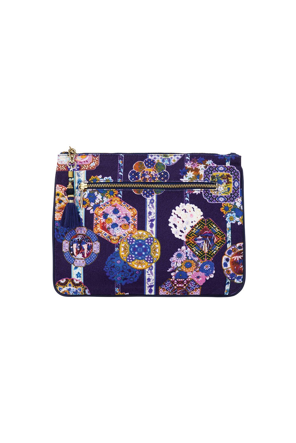 CAMILLA STAR GAZER SMALL CANVAS CLUTCH