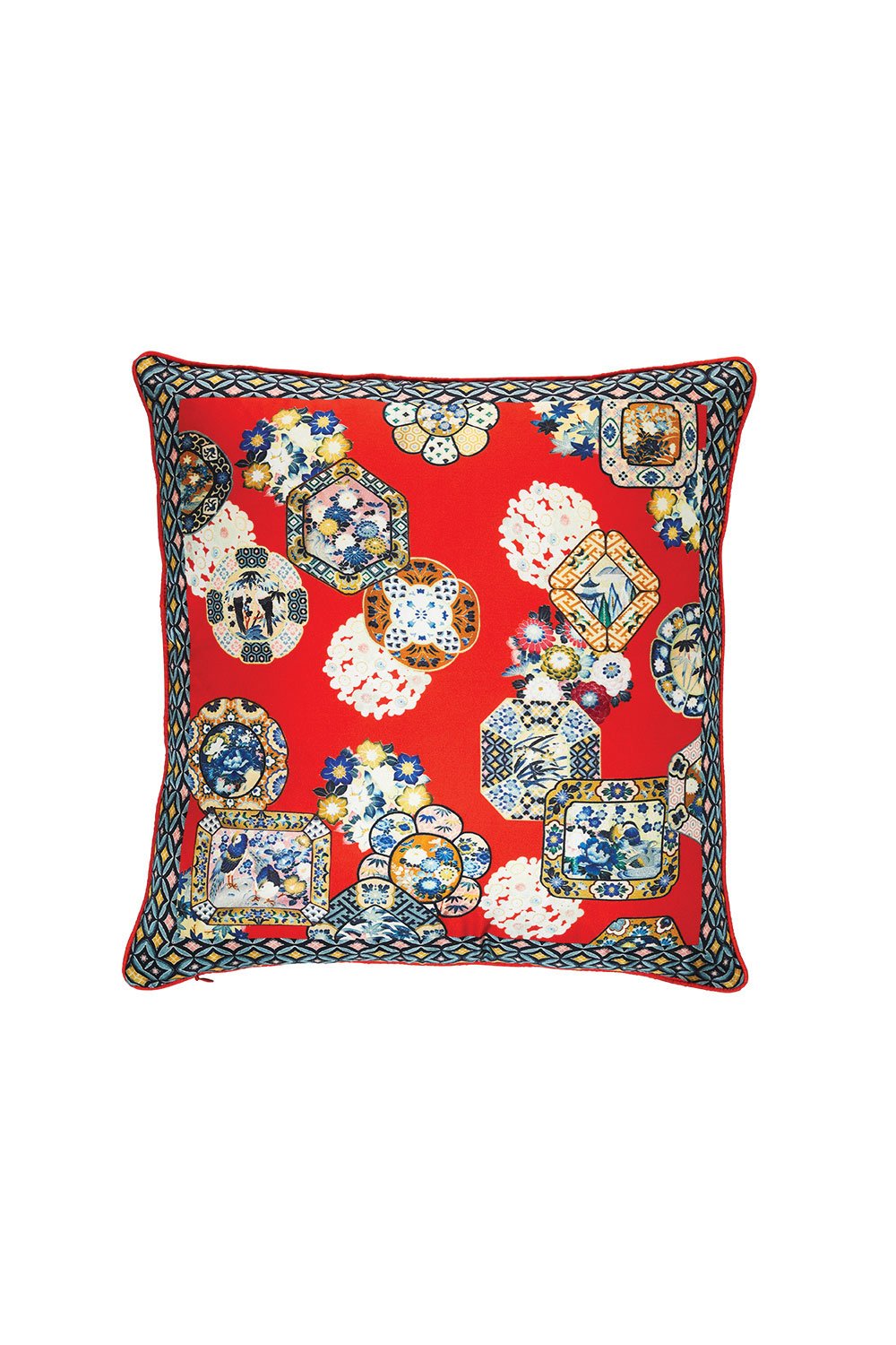 CAMILLA FOUND IN TRANSLATION SMALL SQUARE CUSHION