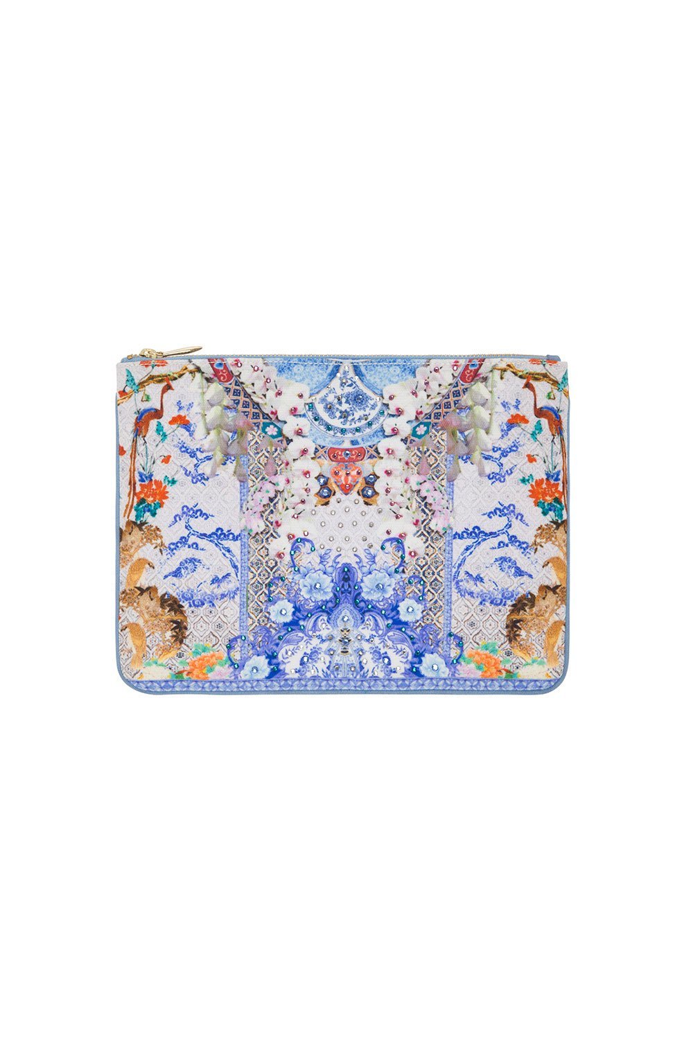 CAMILLA SMALL CANVAS CLUTCH GEISHA GATEWAYS