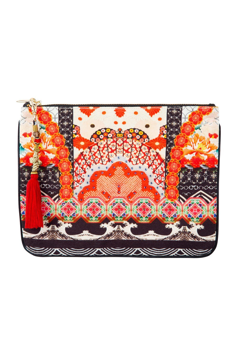 CAMILLA SMALL CANVAS CLUTCH VINTAGE VIXEN