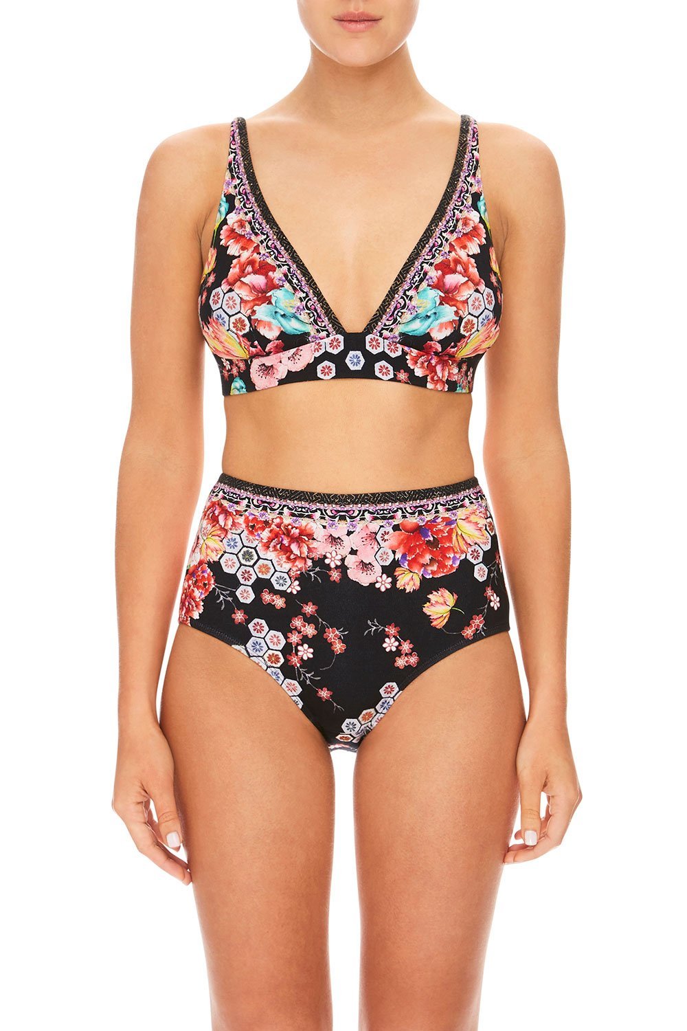 CAMILLA PAINTED LAND SOFT C/D BRA W/ BACK CLIP