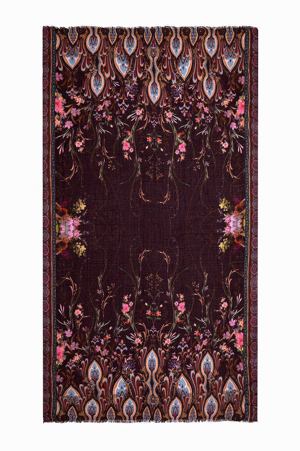 CAMILLA SOFT PRINTED SCARF WILD FLOWER